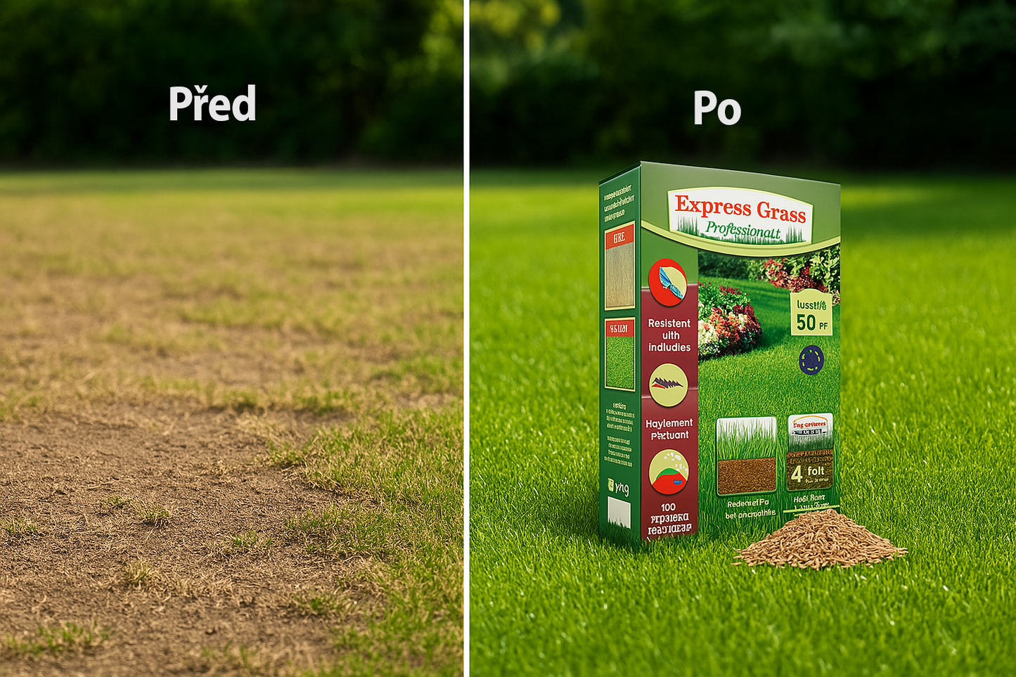 8 + 4 Express Grass Professionnel