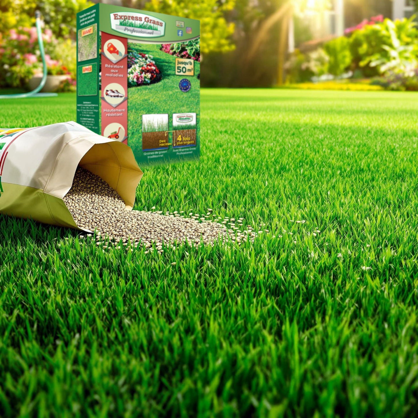 8 + 4 Express Grass Professionnel